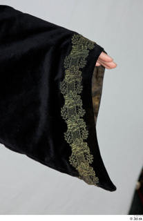  Photos Medieval Monk in Black suit 1 15th century Medieval Clothing Monk sleeve upper body 0005.jpg